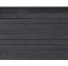 Trävägg med horisontella brädor