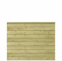 Trästaket element med horisontella brädor