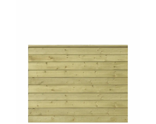 Trästaket element med horisontella brädor