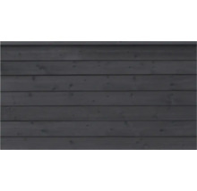 Träfasad med horisontella brädor