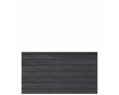 Trästaket av horisontella brädor