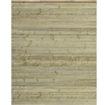 Trästaket av brädor