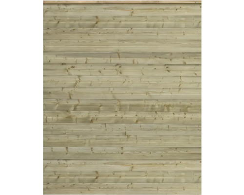 Trästaket av brädor