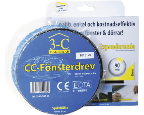 3-C Tätningsband för fönster 30 mm x 60 mm x 5 m