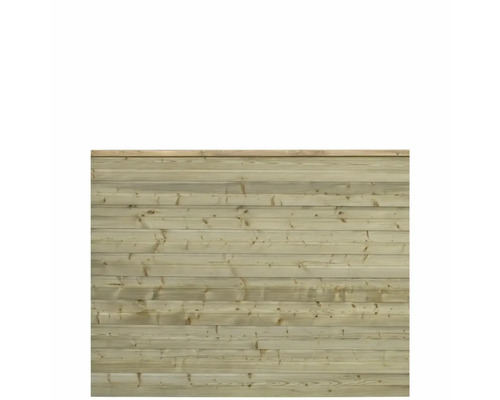 Trästaket av horisontella brädor