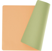 Vändbart underlägg, ena sidan ljusbrun, andra sidan grön