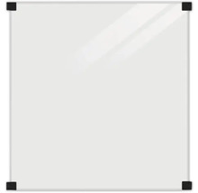 Whiteboard med svarta hörn