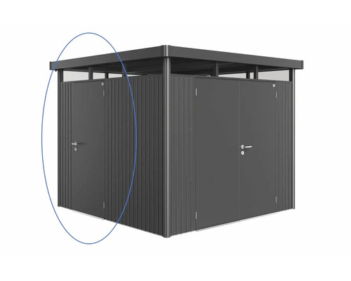 Metallförråd med två dörrar