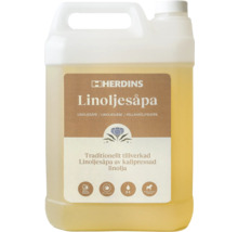 Herdins linoljesåpa i en 5 liters flaska
