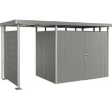 Metallförråd med skjutdörr och tak