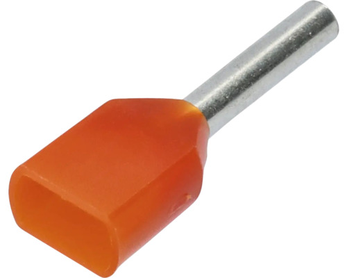 Ändhylsa av metall och plast