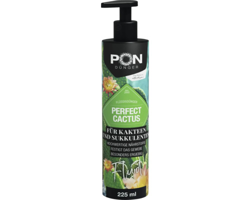 PON Flytande gödselmedel Perfect Cactus för kaktusar och suckulenter, 225 ml