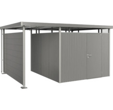 Redskapsbod med skjutdörr och låsbar dörr för trädgårdsredskap