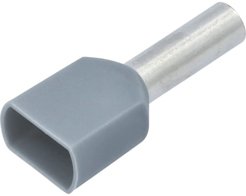 Ändhylsa av metall och plast