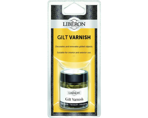 Liberon Guldfernissa för att dekorera och renovera förgyllda föremål.