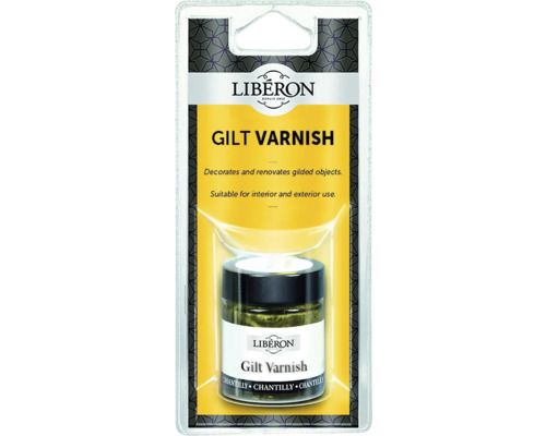 Liberon bladguldslack för dekoration och renovering av förgyllda föremål