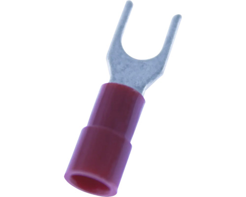 Isolerad gaffelkabelsko NEMIQ m5 röd 100st Kabelsko med gaffelform och isolering