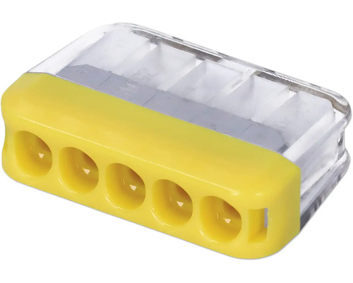 Femfaldig Wago-klämma för elektriska anslutningar