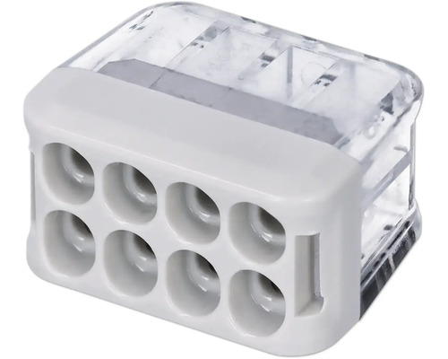 Kopplingsplint med åtta anslutningar för elektrisk anslutning