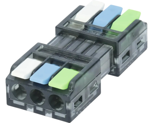 Klämma för elektriska ledningar med spakteknik