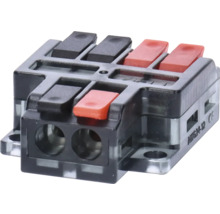 Anslutningsklämma med manöverspak för elektriska ledningar