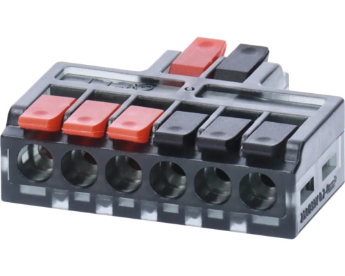 Femfaldig Wago-klämma för elektriska anslutningar