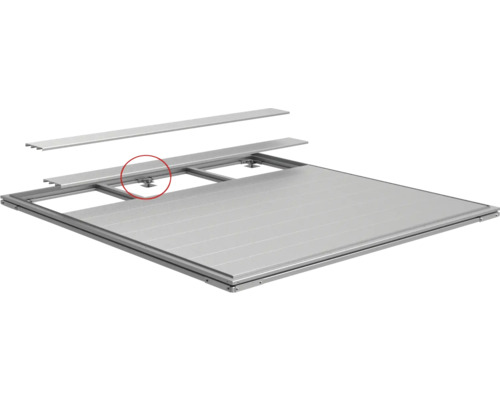 Aluminium terrassunderkonstruktion med justerbara fötter