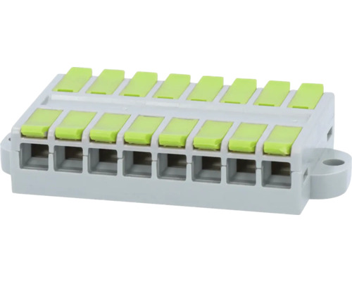 Kopplingsplint med spak för elektriska anslutningar