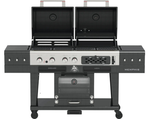 Memphis gasolgrill med två brännare, öppen