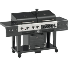 Grill med hjul, temperaturregulator och förvaringsutrymmen