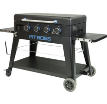 Pit Boss grill med fyra brännare, sidobord och hjul