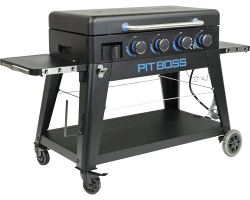 Grillvagn med fyra brännare och förvaringsytor av märket Pit Boss