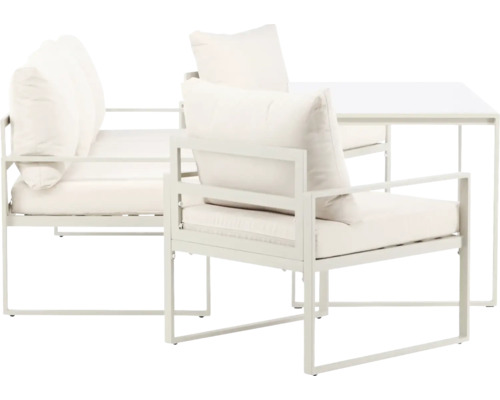 Soffgrupp VENTURE HOME Catania beige Utebordsgrupp med stolar och kuddar