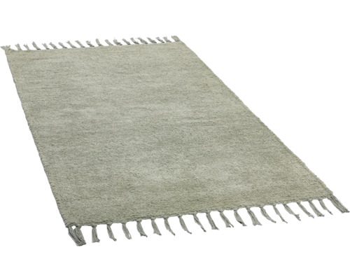 Rektangulär matta med fransar