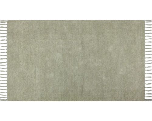 Rektangulär matta med fransar