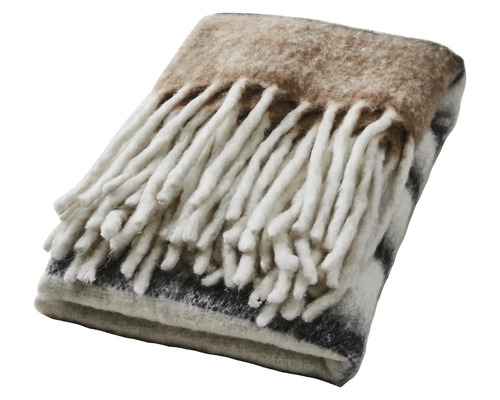 Vikt filt med fransar