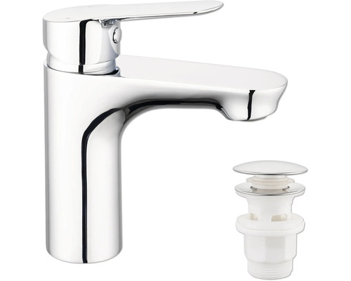 Tvättställsblandare och bottenventil