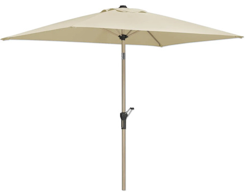 Fyrkantigt parasoll med mittstång