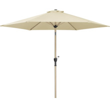 Fyrkantigt trädgårdsparasoll med vevmekanism