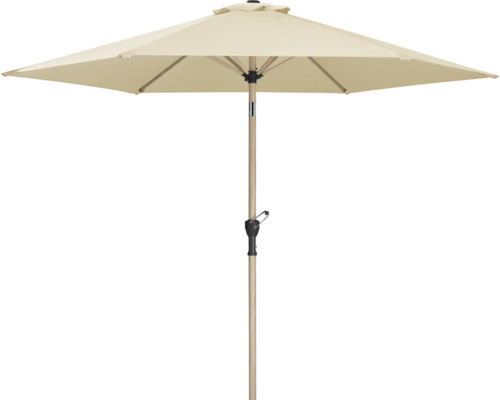 Fyrkantigt trädgårdsparasoll med vevmekanism