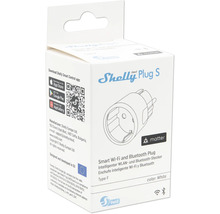 Shelly Plug S Smart Wi-Fi och Bluetooth kontakt förpackning