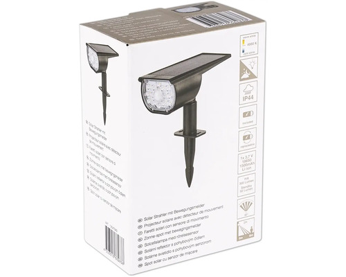 Förpackning för solcellslampa med rörelsesensor