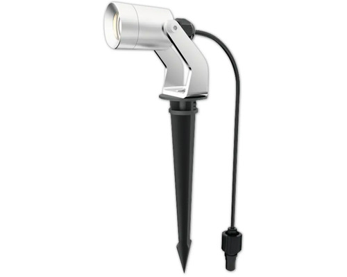 Trädgårdsspotlight med markspett för flexibel utomhusbelysning.