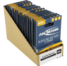 Ansmann Alkaliska mini AAAA-batterier, 1,5 V, 20-pack i försäljningsförpackning