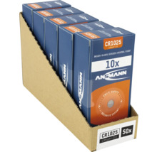 Ansmann CR1025 Litium 3 volt batteri, 50-pack