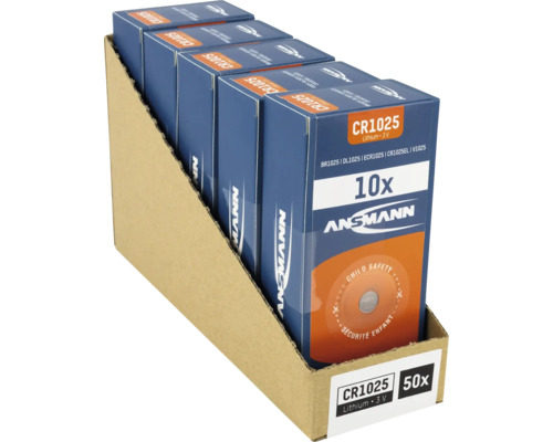 Ansmann CR1025 Litium 3 volt batteri, 50-pack