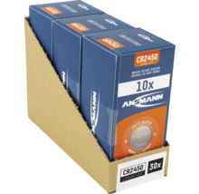 Ansmann CR2450 litiumknappcellsbatterier, 30 stycken