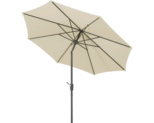 Öppnat parasoll med ram