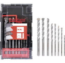 Pattfield stenborrset med olika storlekar i transparent förpackning