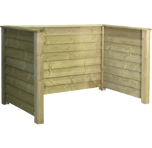 Soptunna i trä för utomhusbruk